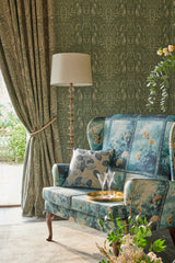 Clarke & Clarke ARTUS DENIM OCHRE Upholstery Fabric