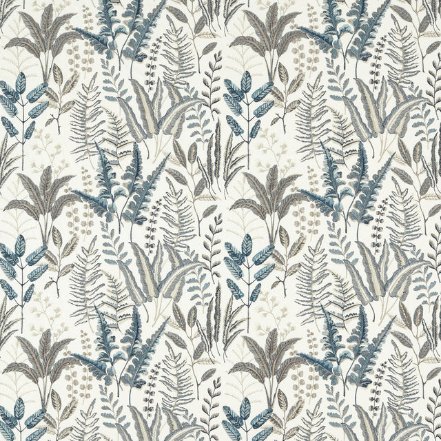 Clarke & Clarke BRACKEN DENIM EMB Drapery Fabric