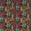 Clarke & Clarke BRACKEN RUSSET AQUA EMB Drapery Fabric