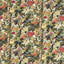 Clarke & Clarke LILUM OLIVE RASPBERRY Upholstery Fabric