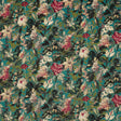 Clarke & Clarke LILUM PEACOCK VELVET Upholstery Fabric