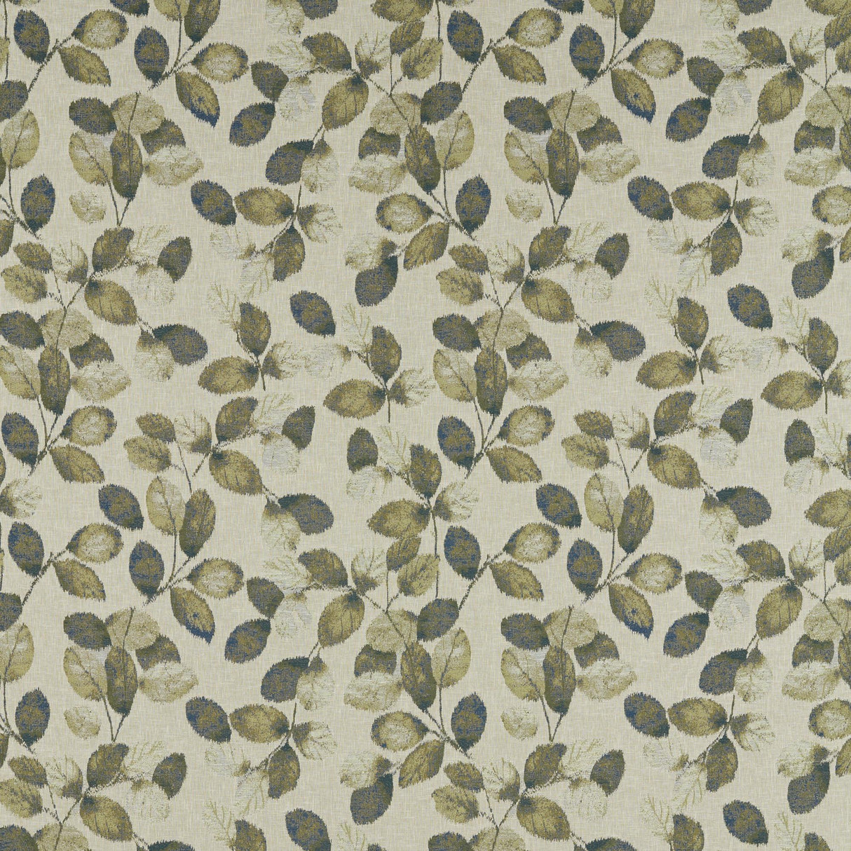 Clarke & Clarke NORTHIA OLIVE PEACOCK Upholstery Fabric