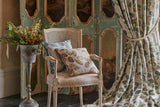 Clarke & Clarke NORTHIA OLIVE PEACOCK Upholstery Fabric