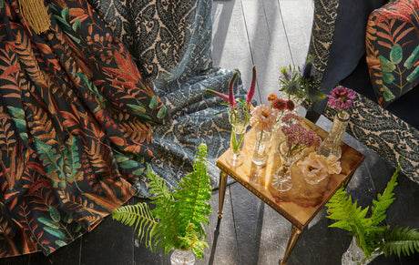 Clarke & Clarke REGALE DENIM Drapery Fabric