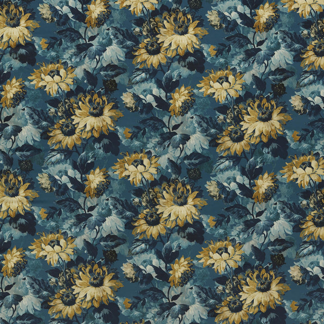 Clarke & Clarke SUNFOREST DENIM VELVET Upholstery Fabric