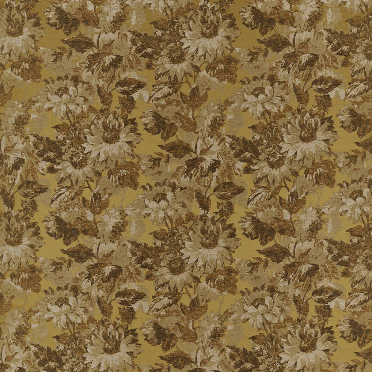 Clarke & Clarke SUNFOREST OCHRE JACQUARD Drapery Fabric