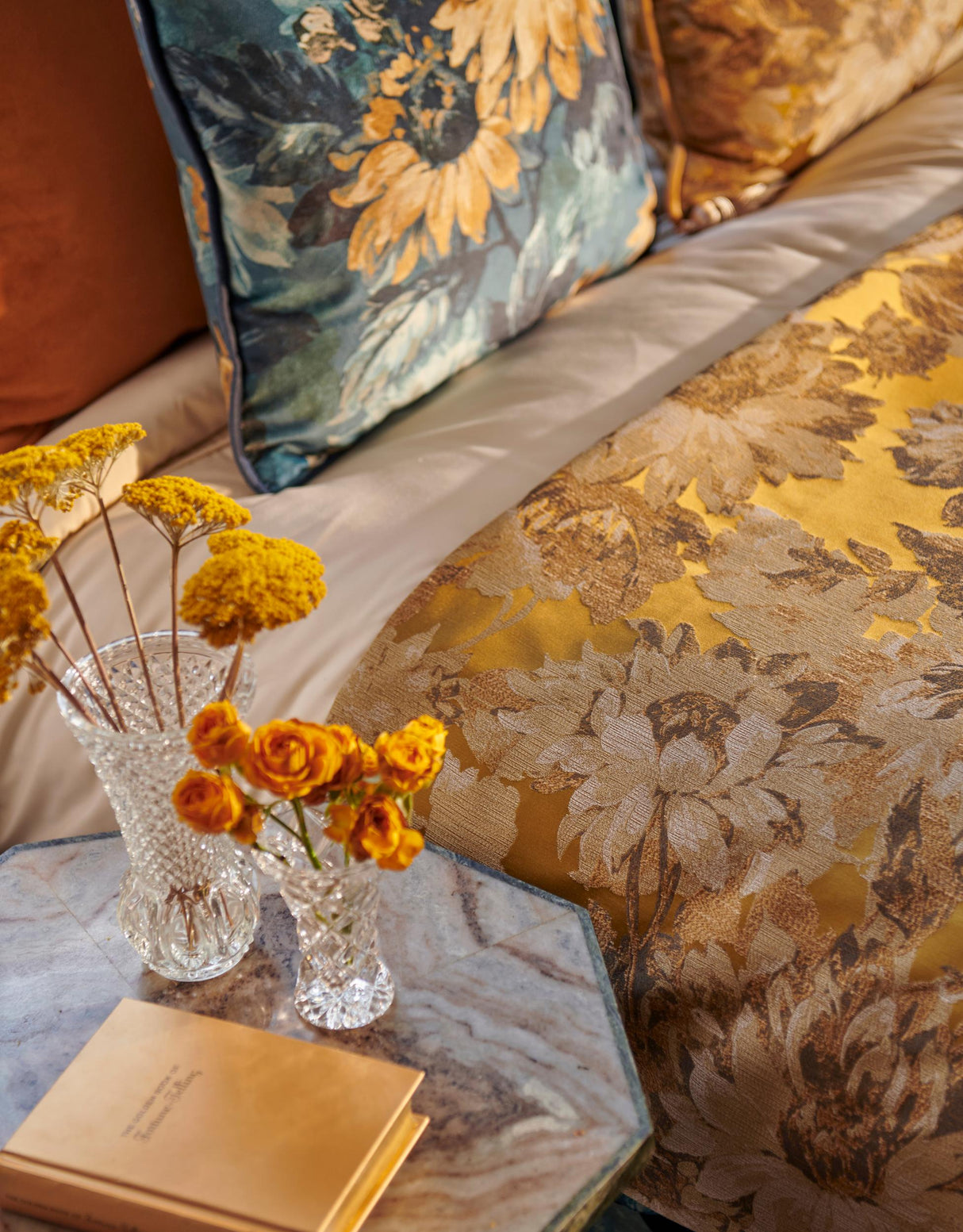 Clarke & Clarke SUNFOREST OCHRE JACQUARD Drapery Fabric