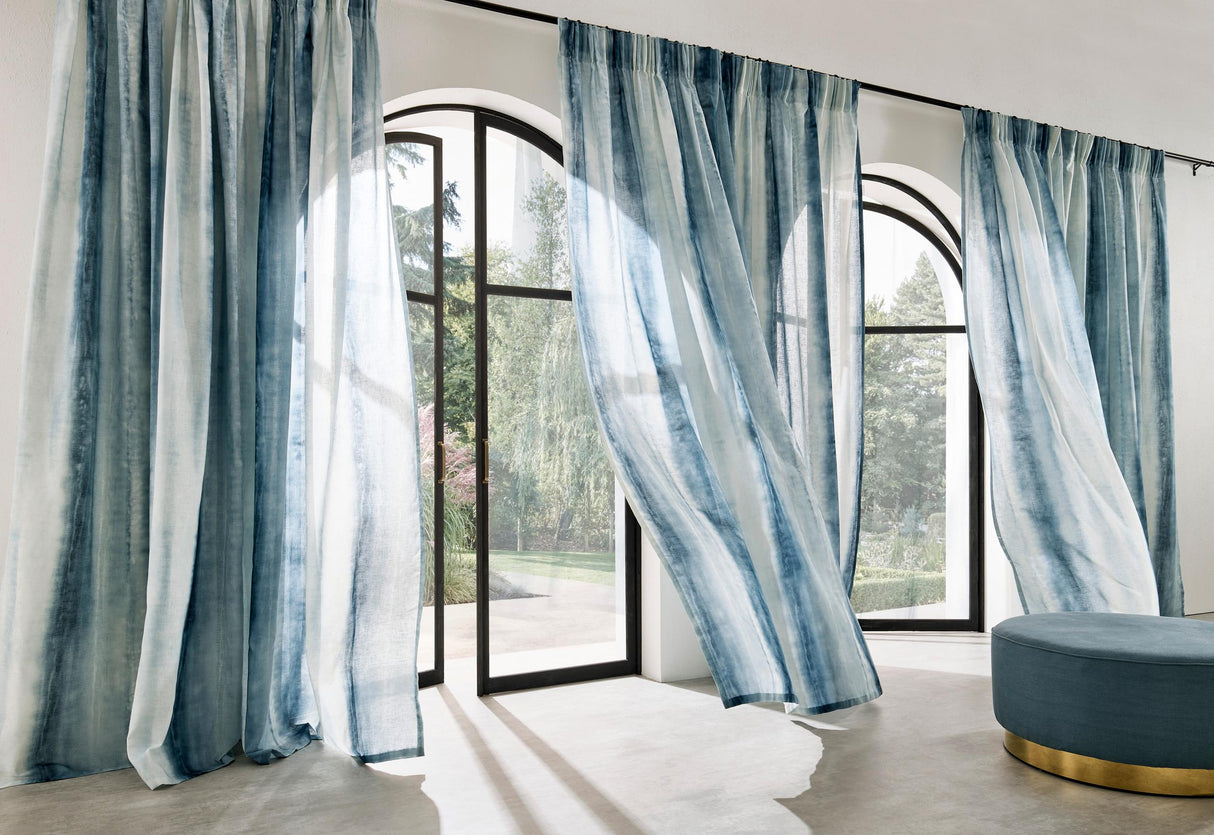 Clarke & Clarke DIANO AZURE Drapery Fabric
