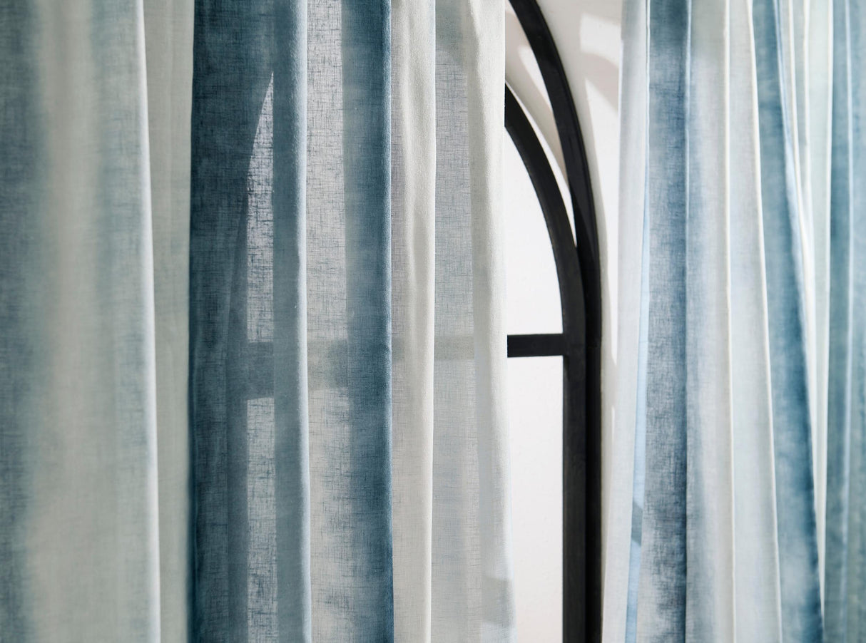 Clarke & Clarke DIANO AZURE Drapery Fabric