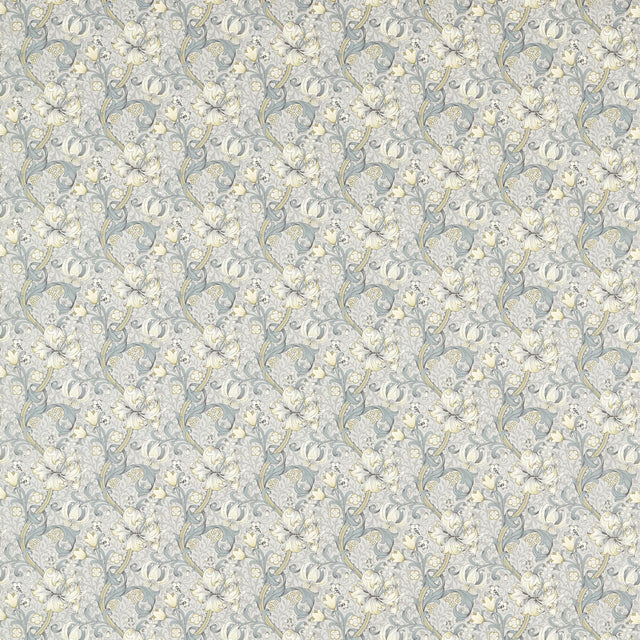 Clarke & Clarke GOLDEN LILY SLATE/DOVE Fabric