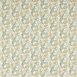 Clarke & Clarke GOLDEN LILY LINEN/TEAL Fabric