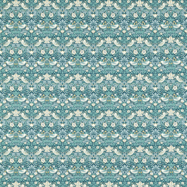 Clarke & Clarke STRAWBERRY THIEF TEAL Fabric
