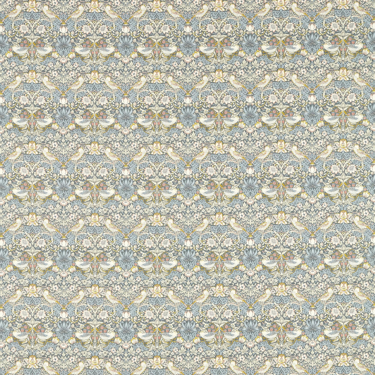 Clarke & Clarke STRAWBERRY THIEF SLATE Fabric