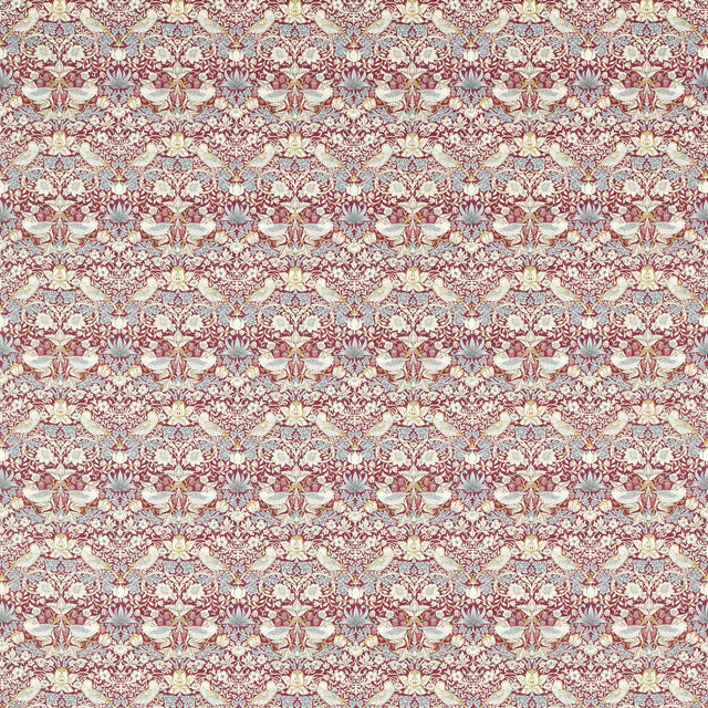 Clarke & Clarke STRAWBERRY THIEF PLUM Fabric