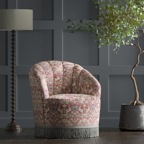 Clarke & Clarke STRAWBERRY THIEF PLUM Fabric