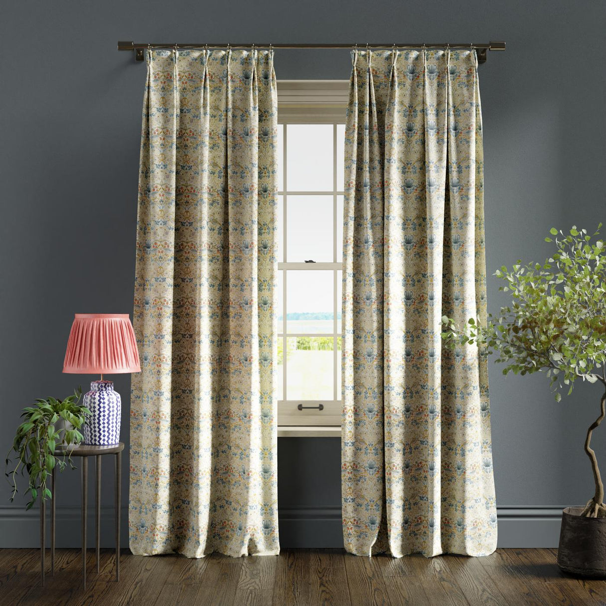 Clarke & Clarke STRAWBERRY THIEF LINEN Fabric