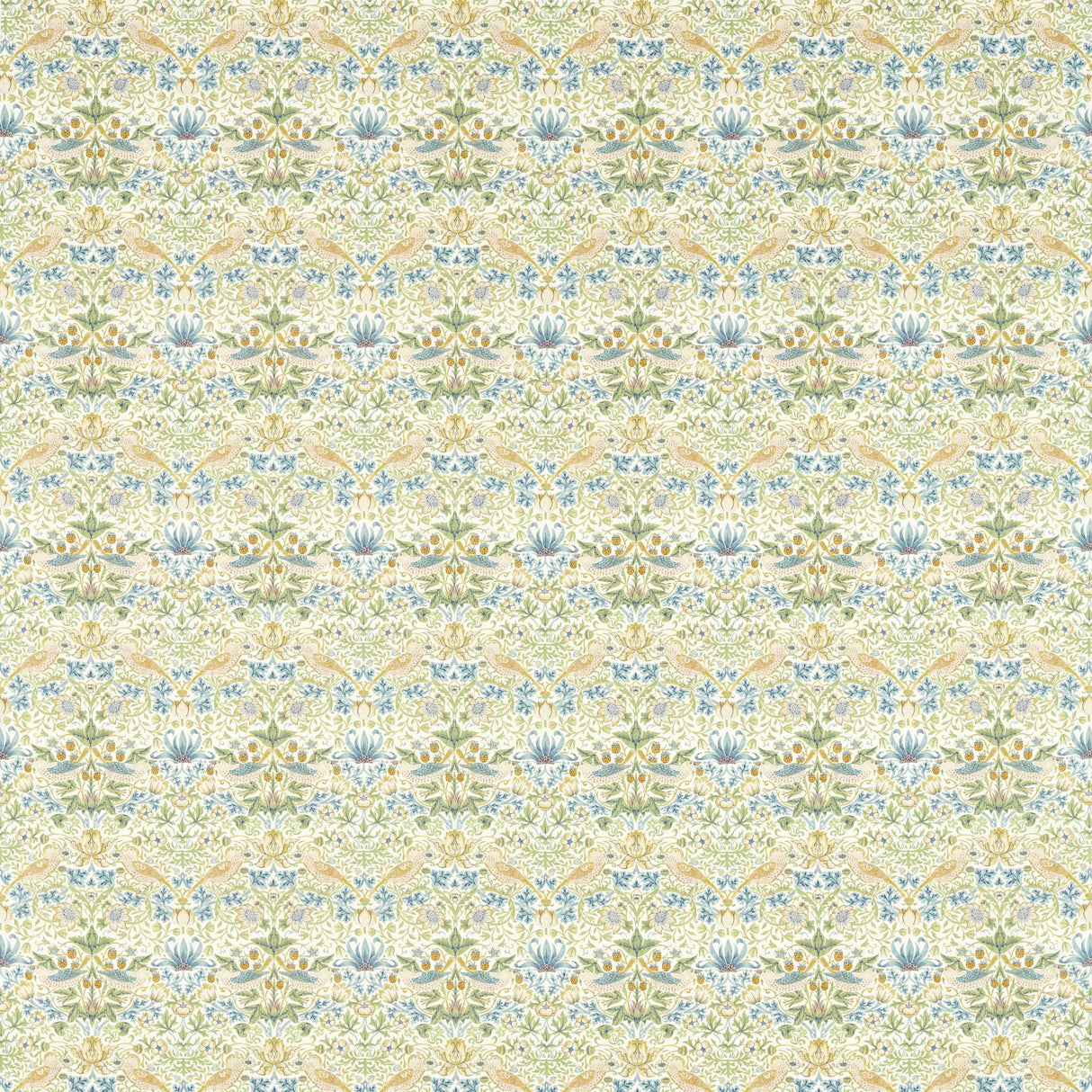 Clarke & Clarke STRAWBERRY THIEF APPLE Fabric