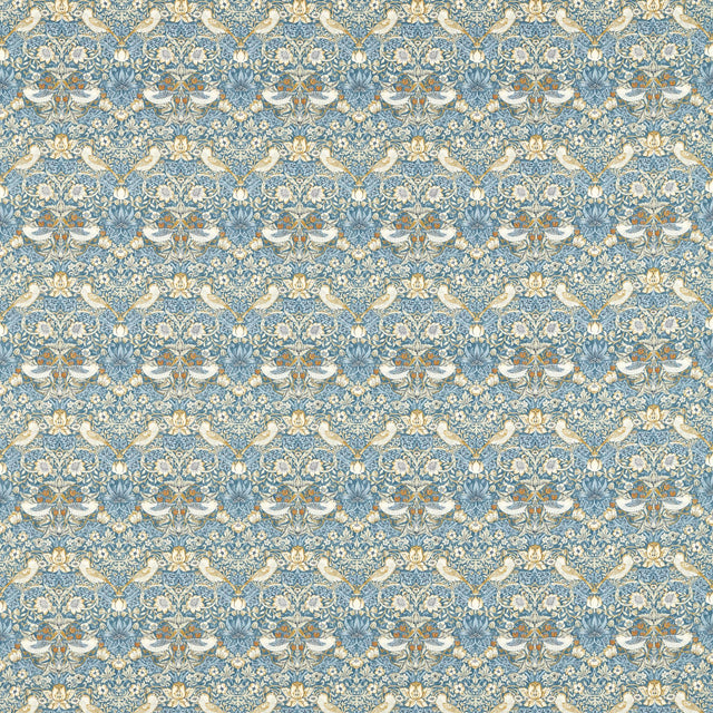 Clarke & Clarke STRAWBERRY THIEF DENIM Fabric