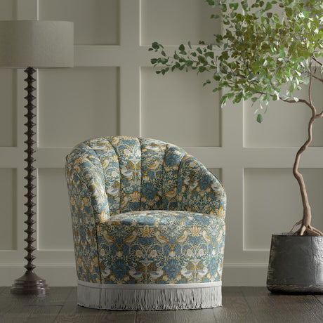 Clarke & Clarke STRAWBERRY THIEF DENIM Fabric