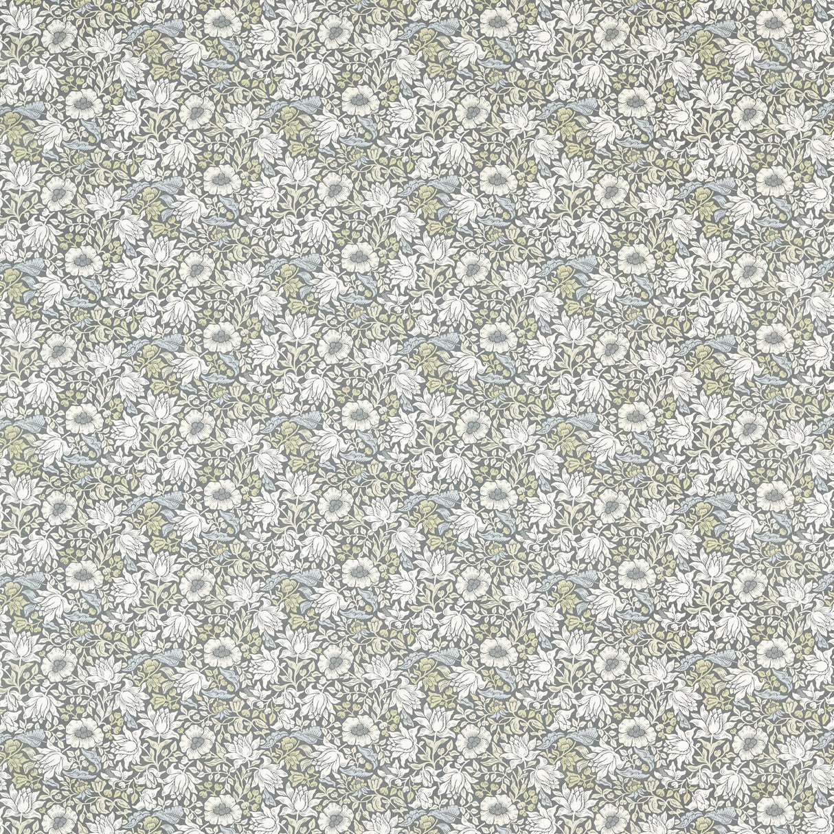 Clarke & Clarke MALLOW SLATE/DOVE Fabric