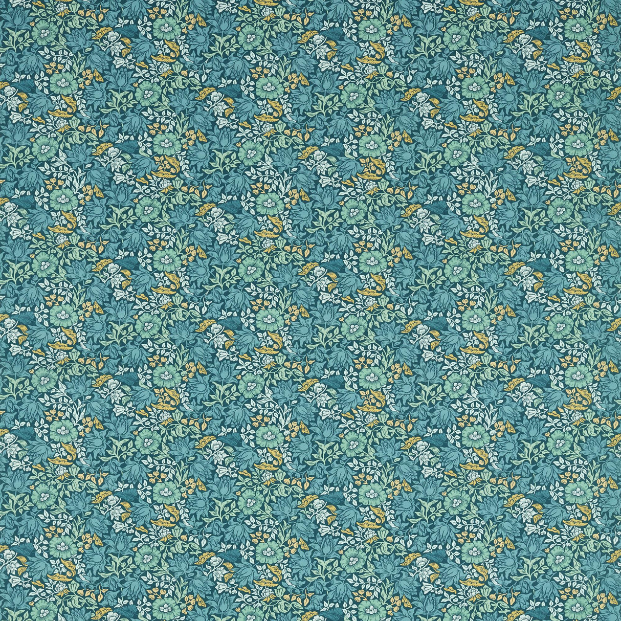 Clarke & Clarke MALLOW TEAL Fabric