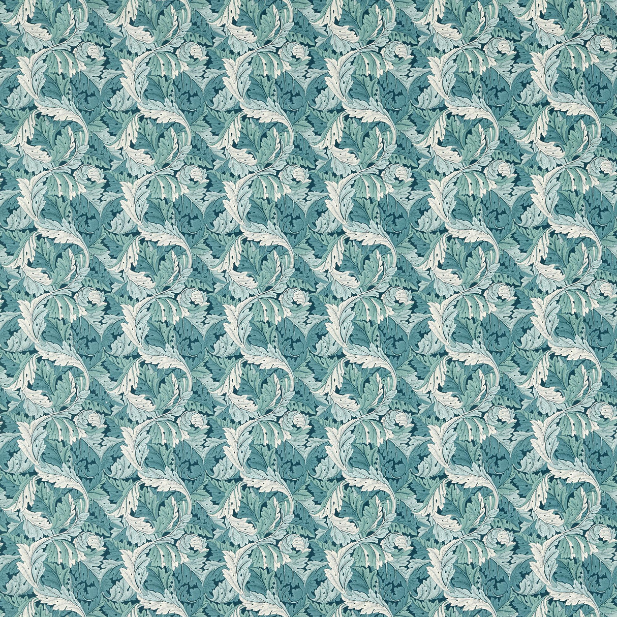 Clarke & Clarke ACANTHUS TEAL Fabric