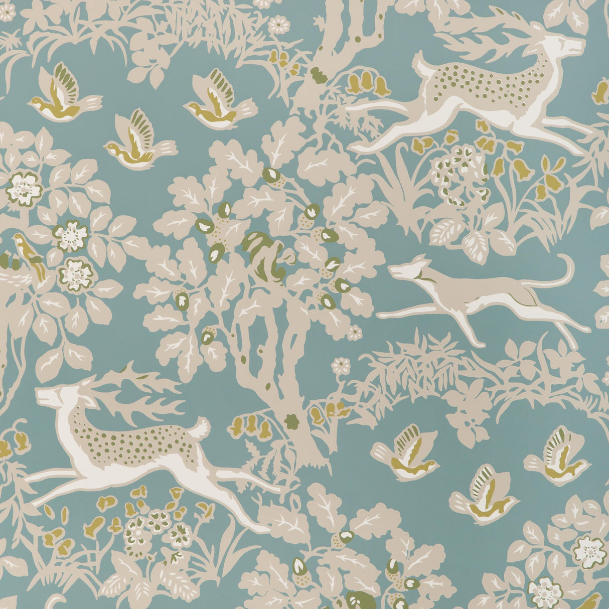Lee Jofa MILLE FLEUR WP LAKE Wallpaper