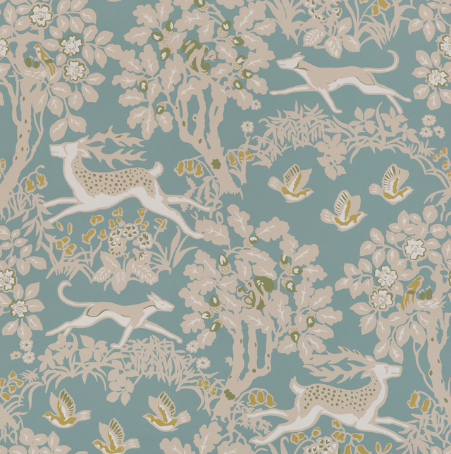 Lee Jofa MILLE FLEUR WP LAKE Wallpaper