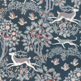 Lee Jofa MILLE FLEUR WP DENIM Wallpaper