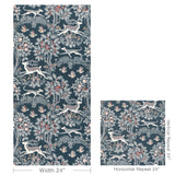 Lee Jofa MILLE FLEUR WP DENIM Wallpaper