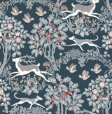 Lee Jofa MILLE FLEUR WP DENIM Wallpaper