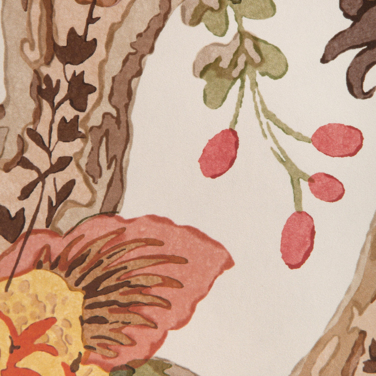 Lee Jofa TREE OF LIFE PNL GOLDEN/MOSS Wallpaper