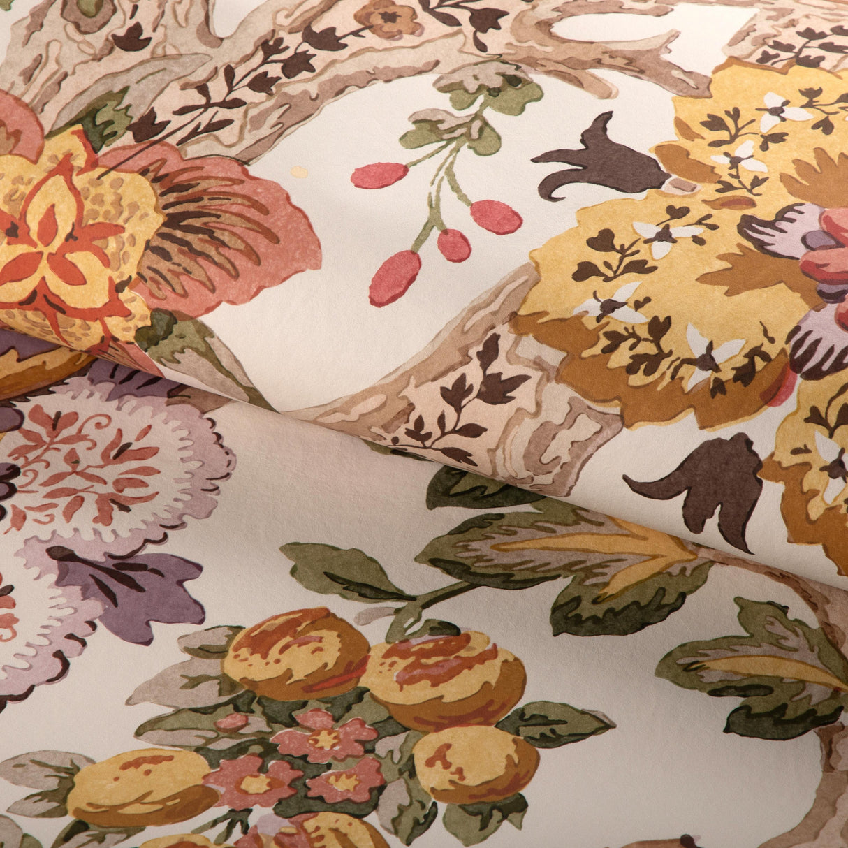 Lee Jofa TREE OF LIFE PNL GOLDEN/MOSS Wallpaper