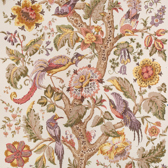 Lee Jofa TREE OF LIFE PNL GOLDEN/MOSS Wallpaper