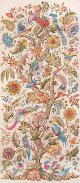 Lee Jofa TREE OF LIFE PNL DENIM/BERRY Wallpaper