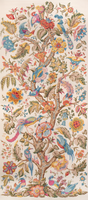 Lee Jofa TREE OF LIFE PNL DENIM/BERRY Wallpaper