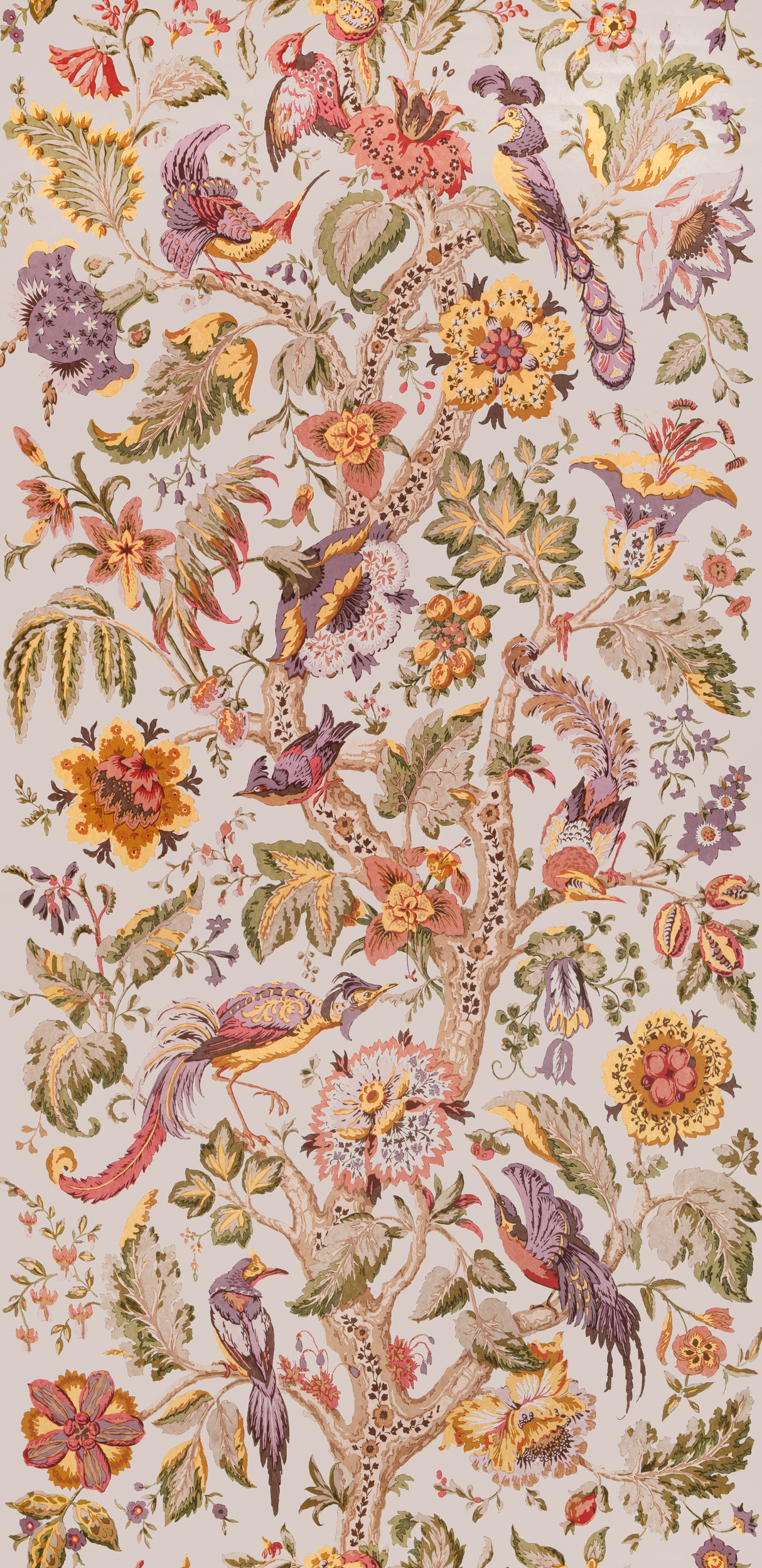 Lee Jofa TREE OF LIFE WP GOLDEN/MOSS Wallpaper