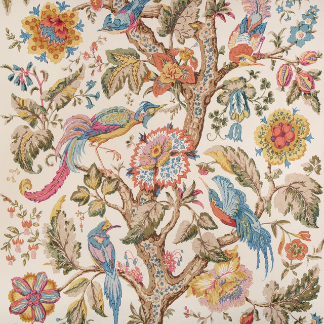 Lee Jofa TREE OF LIFE WP DENIM/BERRY Wallpaper