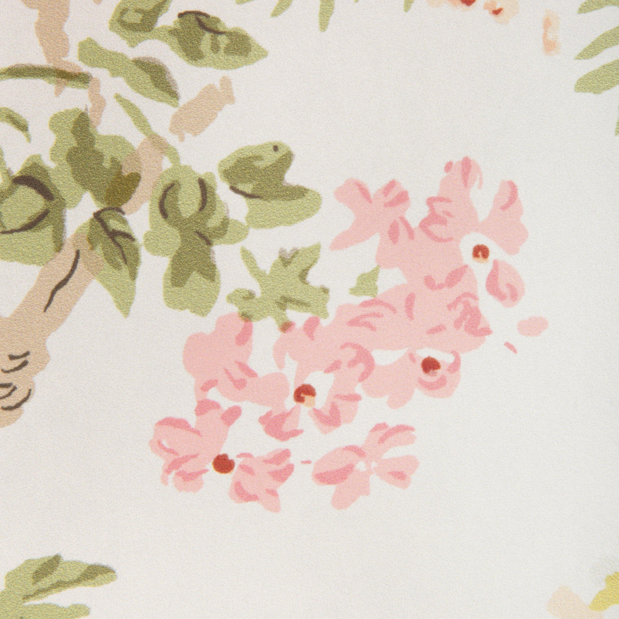 Lee Jofa GRAND ALTHEA WP APRICOT/MOSS Wallpaper