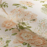 Lee Jofa GRAND ALTHEA WP APRICOT/MOSS Wallpaper