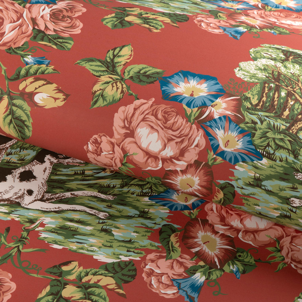 Lee Jofa WHIPPETS PAPER RED Wallpaper