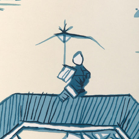 Lee Jofa WILLOW LAKE PAPER TEAL Wallpaper