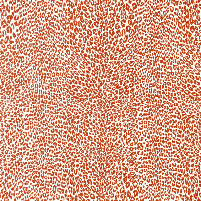 Brunschwig & Fils PETIT LEOPARD ORANGE Wallpaper