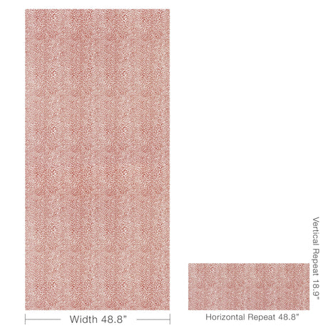 Brunschwig & Fils PETIT LEOPARD ORANGE Wallpaper