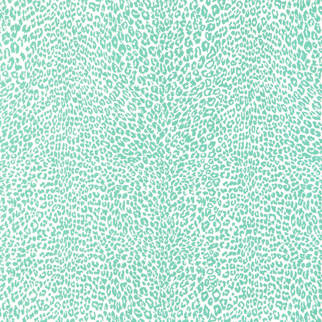 Brunschwig & Fils PETIT LEOPARD AQUA Wallpaper