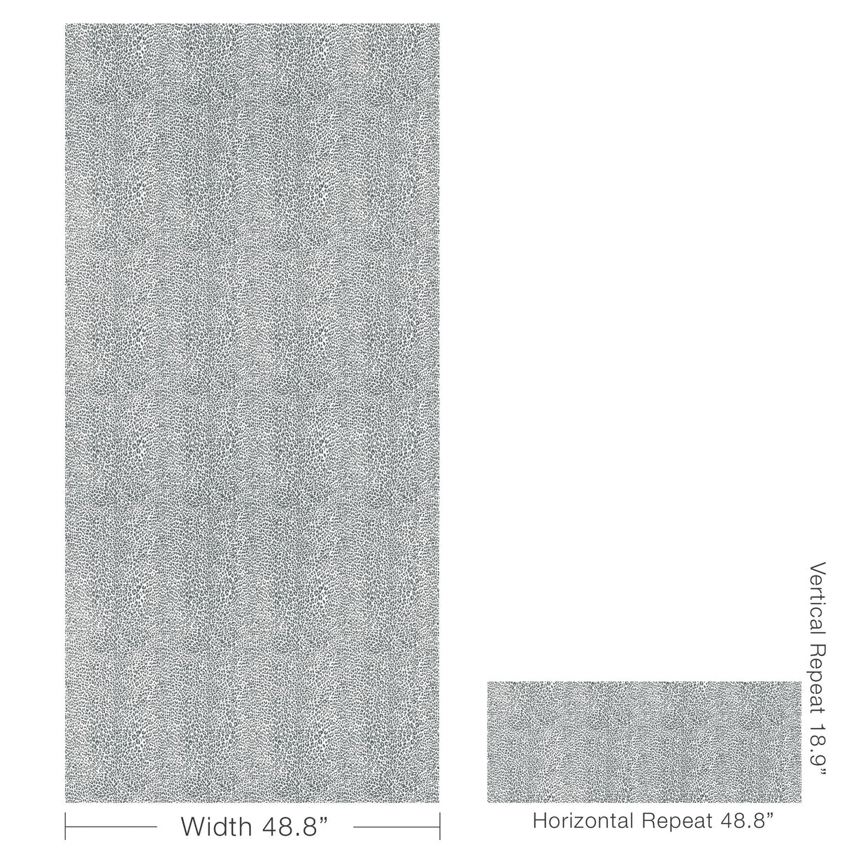 Brunschwig & Fils PETIT LEOPARD CHARCOAL Wallpaper