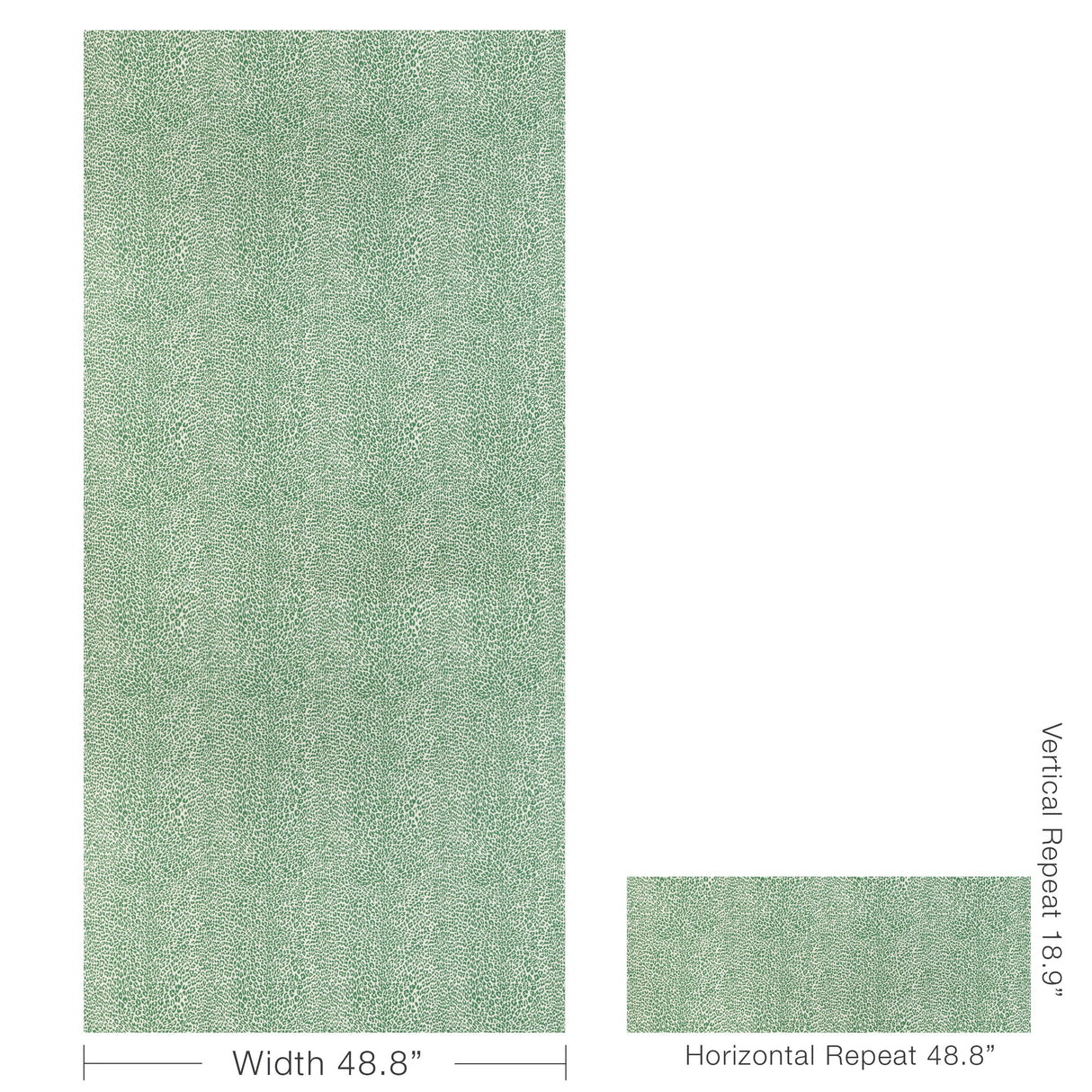 Brunschwig & Fils PETIT LEOPARD EMERALD Wallpaper
