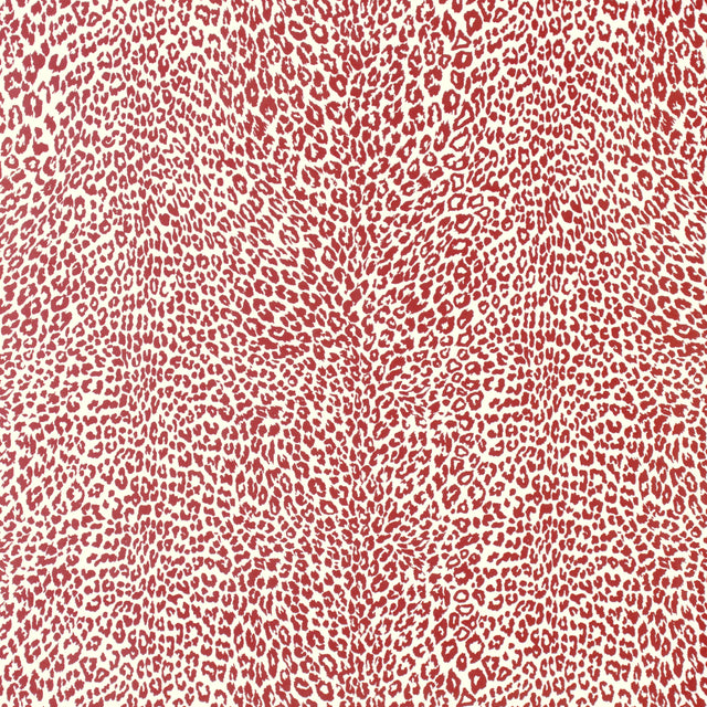Brunschwig & Fils PETIT LEOPARD ROUGE Wallpaper