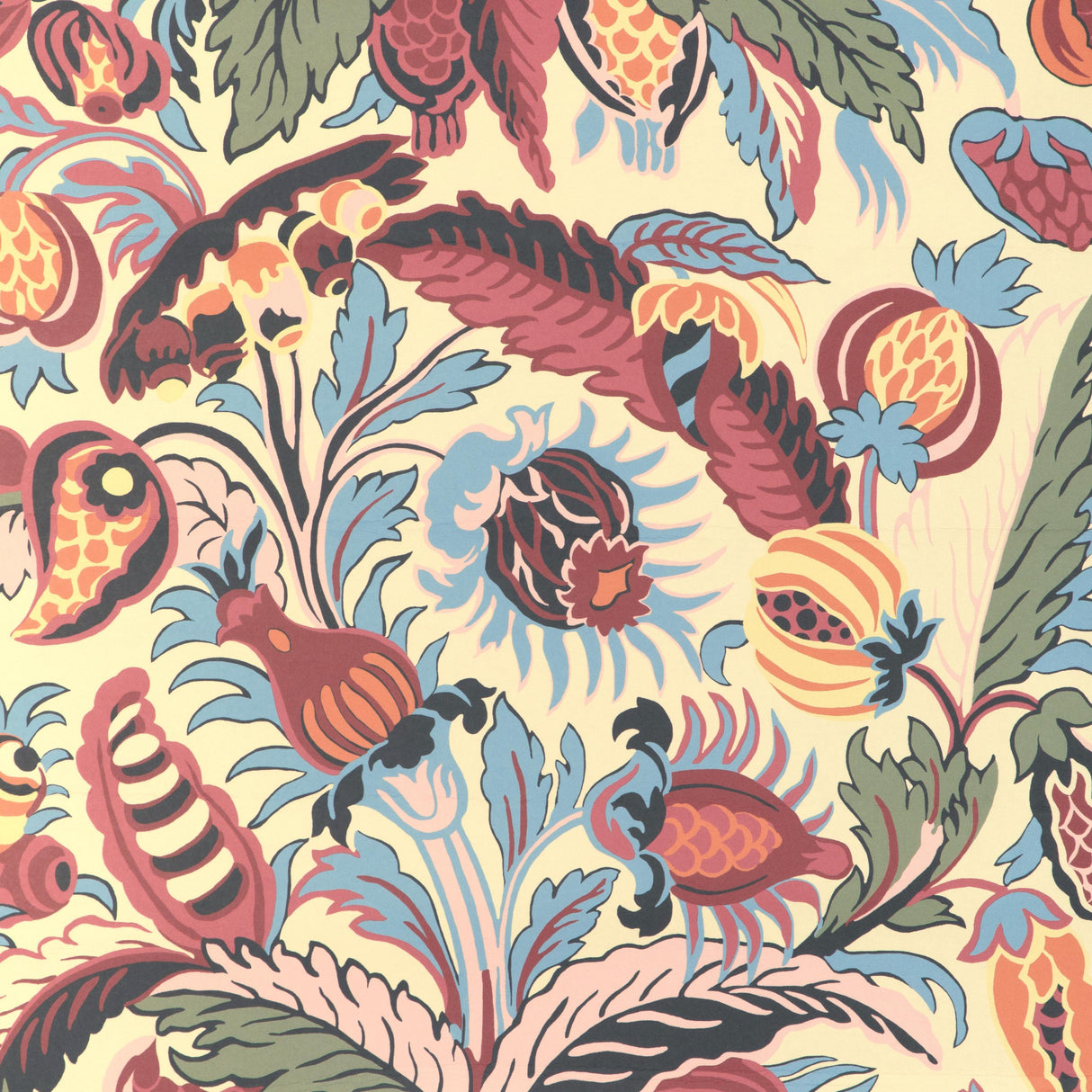 Brunschwig & Fils VILLARS BORDEAUX Wallpaper