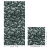 Brunschwig & Fils FEUILLES DE BANANIER GRIS Wallpaper